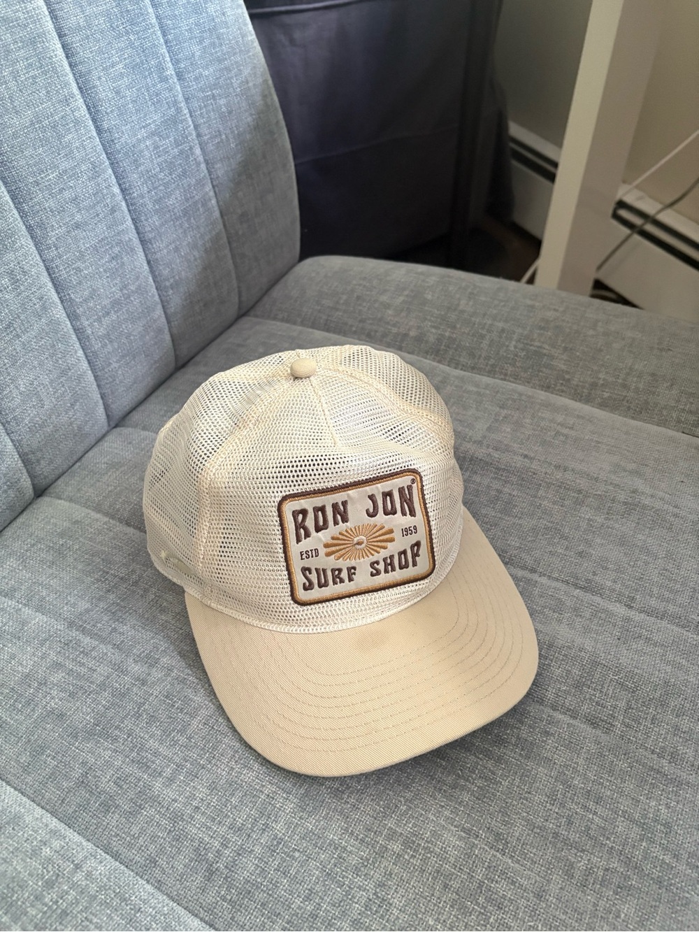 Ron Jon Cream Mesh Trucker Hat with Patch